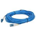 Picture of 16ft LC to LC Blue OS2 Duplex OFNR (Riser-Rated) SMF Fiber Patch Cable