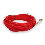 Picture of 16m LC to LC Red OM4 Duplex OFNR (Riser-Rated) TAA Fiber Patch Cable