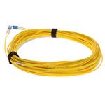Picture of 16m LC to LC Yellow OS2 Duplex OFNR (Riser-Rated) SMF Fiber Patch Cable