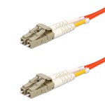 Picture of 1m LC to LC Orange OM4 Duplex OFNR (Riser-Rated) Fiber Patch Cable