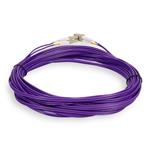 Picture of 1m LC to LC Purple OM4 Duplex OFNR (Riser-Rated) Fiber Patch Cable