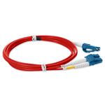 Picture of 1m LC to LC Red OS2 Duplex OFNP (Plenum-Rated) TAA SMF Fiber Patch Cable