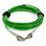 Picture of 2.5m LC to LC Green OM4 Duplex OFNR (Riser-Rated) TAA Fiber Patch Cable