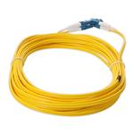 Picture of 2.5m LC to LC Yellow OS2 Duplex OFNR (Riser-Rated) SMF Fiber Patch Cable