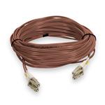 Picture of 20m LC to LC Brown OM4 Duplex OFNR (Riser-Rated) TAA Fiber Patch Cable