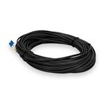 Picture of 20m LC to LC Black OS2 Duplex OFNR (Riser-Rated) TAA SMF Fiber Patch Cable