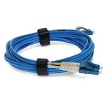 Picture of 25ft LC to LC Blue OS2 Duplex OFNR (Riser-Rated) SMF Fiber Patch Cable