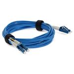 Picture of 25ft LC to LC Blue OS2 Duplex OFNR (Riser-Rated) SMF Fiber Patch Cable
