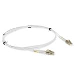 Picture of 2m LC to LC White OM4 Duplex OFNR (Riser-Rated) Fiber Patch Cable