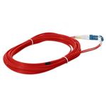 Picture of 2m LC to LC Red OS2 Duplex OFNR (Riser-Rated) TAA SMF Fiber Patch Cable