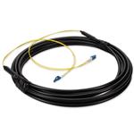 Picture of 2m LC to LC Black OS2 Simplex OFNR (Riser-Rated) SMF Fiber Outdoor Patch Cable