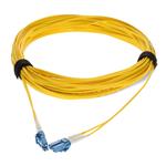 Picture of 30m LC to LC Yellow OS2 Duplex OFNR (Riser-Rated) SMF Fiber Patch Cable