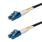 Picture of 3m LC to LC Black OS2 Duplex OFNR (Riser-Rated) TAA SMF Fiber Patch Cable