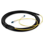 Picture of 3m LC to LC Black OS2 Duplex OFNR (Riser-Rated) SMF Fiber Outdoor Patch Cable