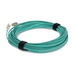 Picture of 45m LC to LC Aqua OM4 Duplex LSZH Fiber Patch Cable