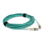 Picture of 46m LC to LC Aqua OM4 Duplex OFNR (Riser-Rated) Fiber Patch Cable