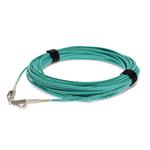 Picture of 49m LC to LC Aqua OM4 Duplex OFNR (Riser-Rated) Fiber Patch Cable