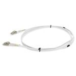 Picture of 4m LC to LC White OM4 Duplex OFNR (Riser-Rated) Fiber Patch Cable