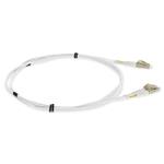 Picture of 4m LC to LC White OM4 Duplex OFNR (Riser-Rated) Fiber Patch Cable
