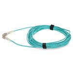 Picture of 4m LC to LC Aqua OM4 Duplex OFNP (Plenum-Rated) TAA Fiber Patch Cable