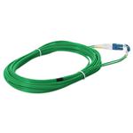 Picture of 4m LC to LC Green OS2 Duplex OFNR (Riser-Rated) SMF Fiber Patch Cable