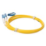 Picture of 4m LC to LC Yellow OS2 Duplex OFNP (Plenum-Rated) SMF Fiber Patch Cable