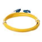Picture of 4m LC to LC Yellow OS2 Duplex OFNP (Plenum-Rated) SMF Fiber Patch Cable