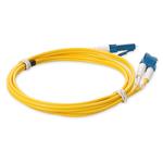 Picture of 4m LC to LC Yellow OS2 Duplex OFNP (Plenum-Rated) SMF Fiber Patch Cable