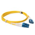 Picture of 4m LC to LC Yellow OS2 Duplex OFNP (Plenum-Rated) SMF Fiber Patch Cable