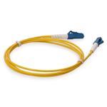 Picture of 4m LC to LC Yellow OS2 Simplex OFNP (Plenum-Rated) SMF Fiber Patch Cable
