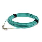 Picture of 50m LC to LC Aqua OM4 Duplex LSZH Fiber Patch Cable