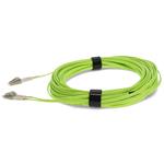 Picture of 50m LC to LC Lime Green OM5 Duplex OFNR (Riser-Rated) Fiber Patch Cable