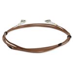 Picture of 5m LC to LC Brown OM4 Duplex OFNR (Riser-Rated) TAA Fiber Patch Cable