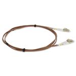 Picture of 5m LC to LC Brown OM4 Duplex OFNR (Riser-Rated) TAA Fiber Patch Cable