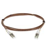 Picture of 5m LC to LC Brown OM4 Duplex OFNR (Riser-Rated) TAA Fiber Patch Cable