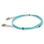 Picture of 5m LC to LC Aqua OM4 Duplex OFNR (Riser-Rated) TAA Fiber Patch Cable