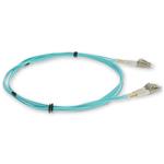 Picture of 5m LC to LC Aqua OM4 Duplex OFNR (Riser-Rated) TAA Fiber Patch Cable