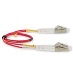 Picture of 5m LC to LC Red OM4 Duplex OFNP (Plenum-Rated) TAA Fiber Patch Cable
