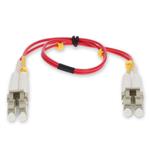 Picture of 5m LC to LC Red OM4 Duplex OFNP (Plenum-Rated) TAA Fiber Patch Cable