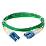 Picture of 5m LC to LC Green OS2 Duplex OFNP (Plenum-Rated) TAA SMF Fiber Patch Cable