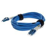 Picture of 6ft LC to LC Blue OS2 Duplex OFNR (Riser-Rated) SMF Fiber Patch Cable