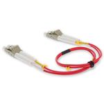 Picture of 6m LC to LC Red OM4 Duplex OFNP (Plenum-Rated) Fiber Patch Cable