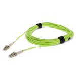 Picture of 6m LC to LC Lime Green OM5 Duplex OFNR (Riser-Rated) Fiber Patch Cable