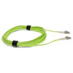 Picture of 6m LC to LC Lime Green OM5 Duplex OFNR (Riser-Rated) Fiber Patch Cable