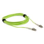 Picture of 6m LC to LC Lime Green OM5 Duplex OFNR (Riser-Rated) Fiber Patch Cable