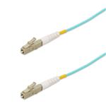 Picture of 6m LC to LC Aqua OM4 Simplex OFNP (Plenum-Rated) Fiber Patch Cable