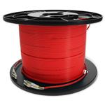 Picture of 75m LC to LC Red OM3 Duplex OFNR (Riser-Rated) TAA Fiber Patch Cable