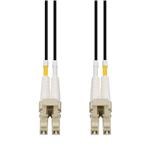 Picture of 7m LC to LC Black OM4 Duplex OFNR (Riser-Rated) Fiber Patch Cable