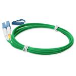 Picture of 7m LC to LC Green OS2 Duplex OFNP (Plenum-Rated) TAA SMF Fiber Patch Cable