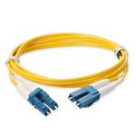 Picture of 8m LC to LC Yellow OS2 Duplex OFNP (Plenum-Rated) SMF Fiber Patch Cable